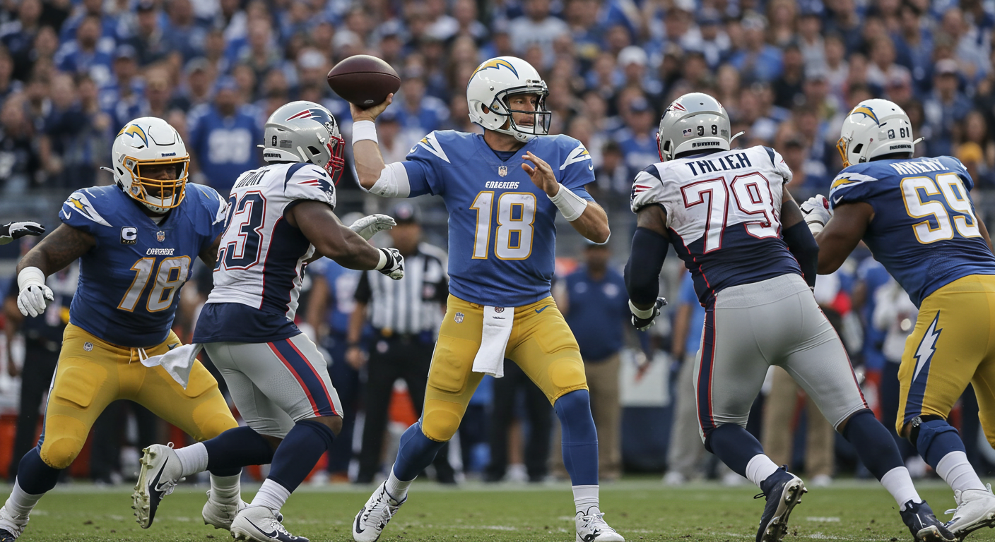 Chargers vs New England Patriots Match Player Stats