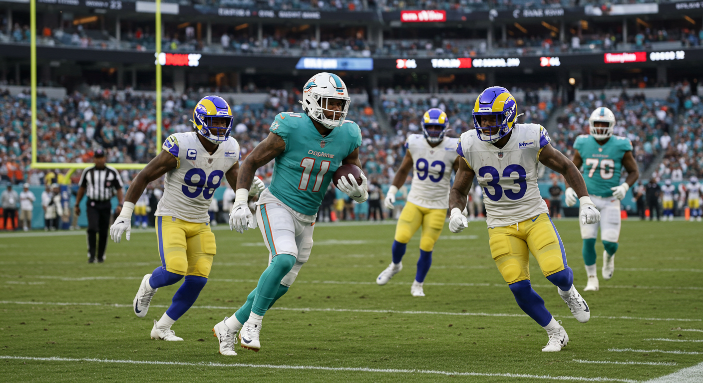 Miami Dolphins vs Los Angeles Rams Match Player Stats