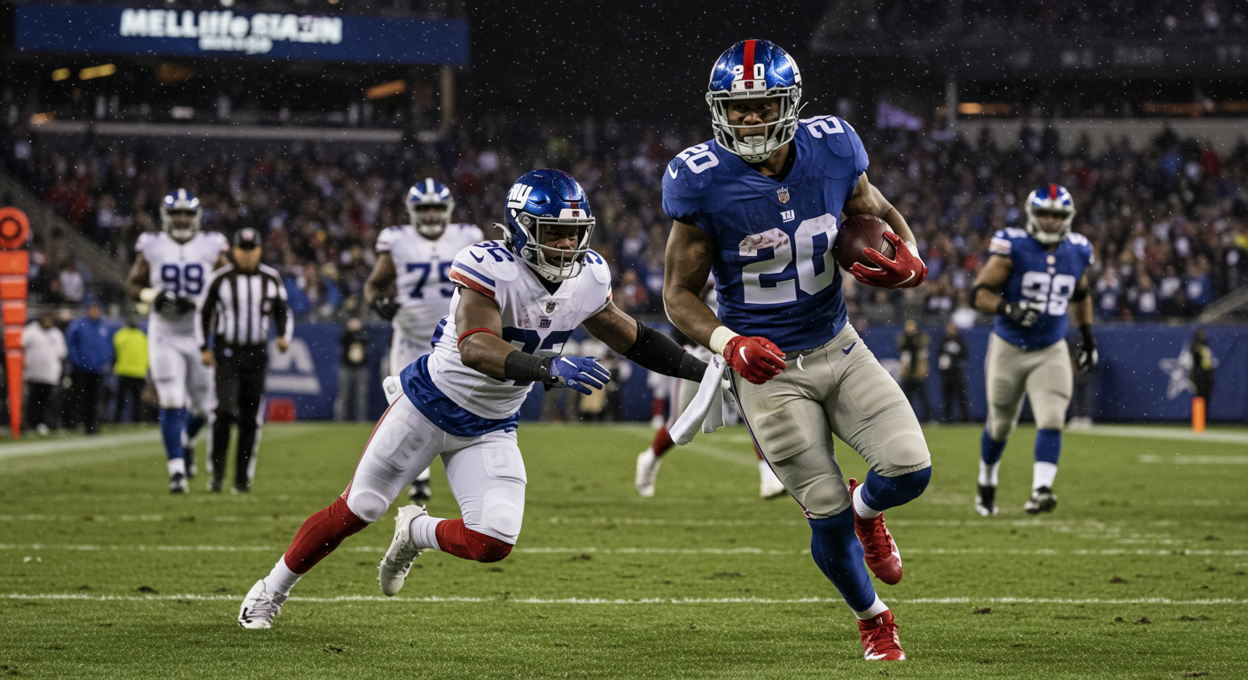Detroit Lions vs New York Giants Match Player Stats