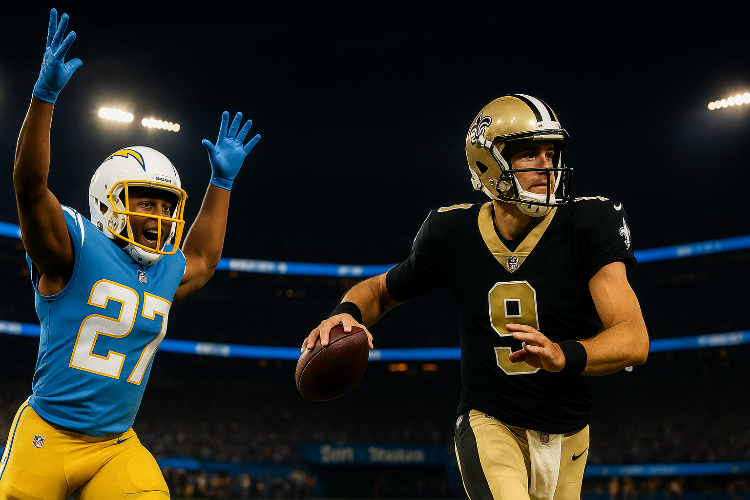 New Orleans Saints vs Los Angeles Chargers Match Player Stats