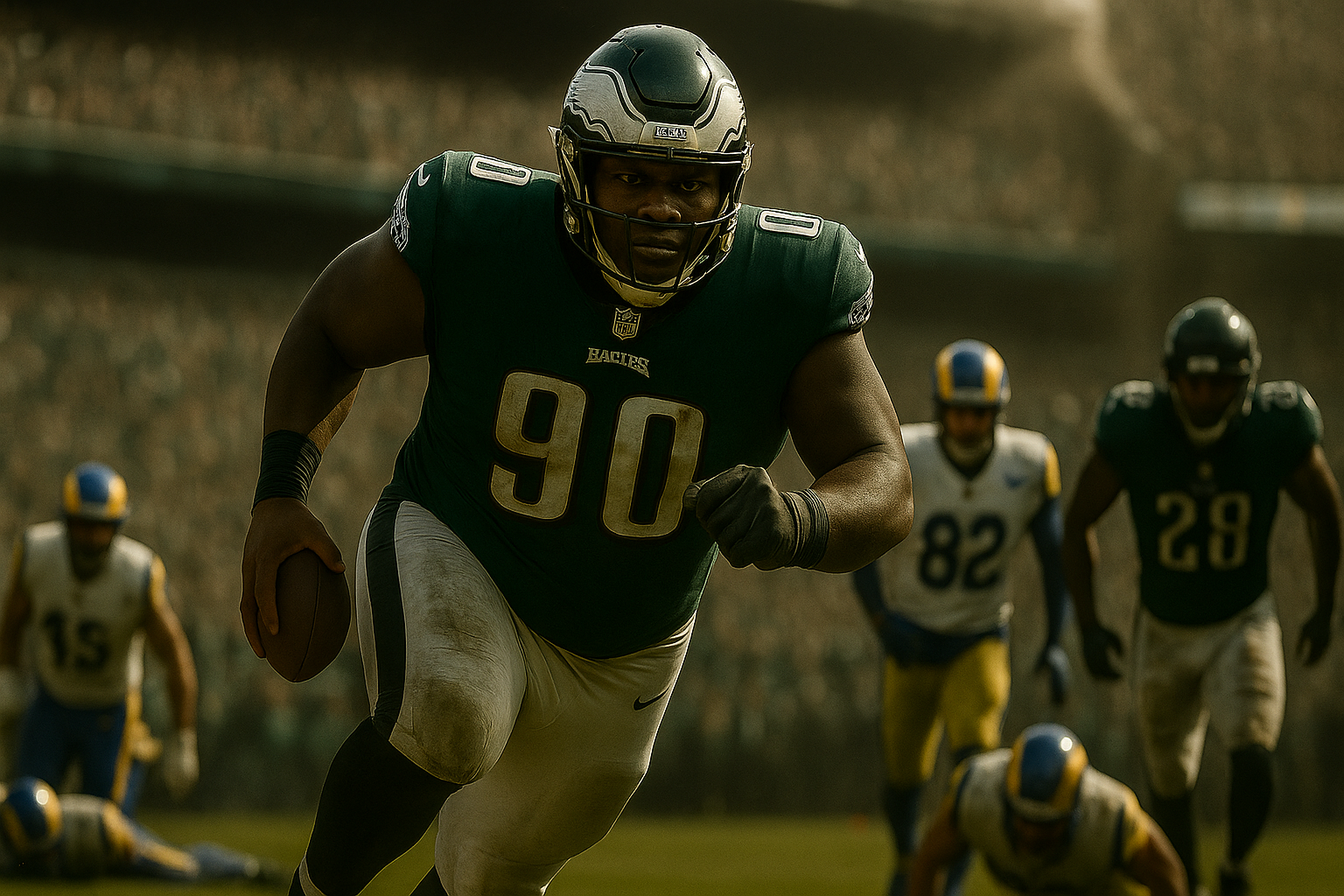 Philadelphia Eagles vs Los Angeles Rams Match Player Stats