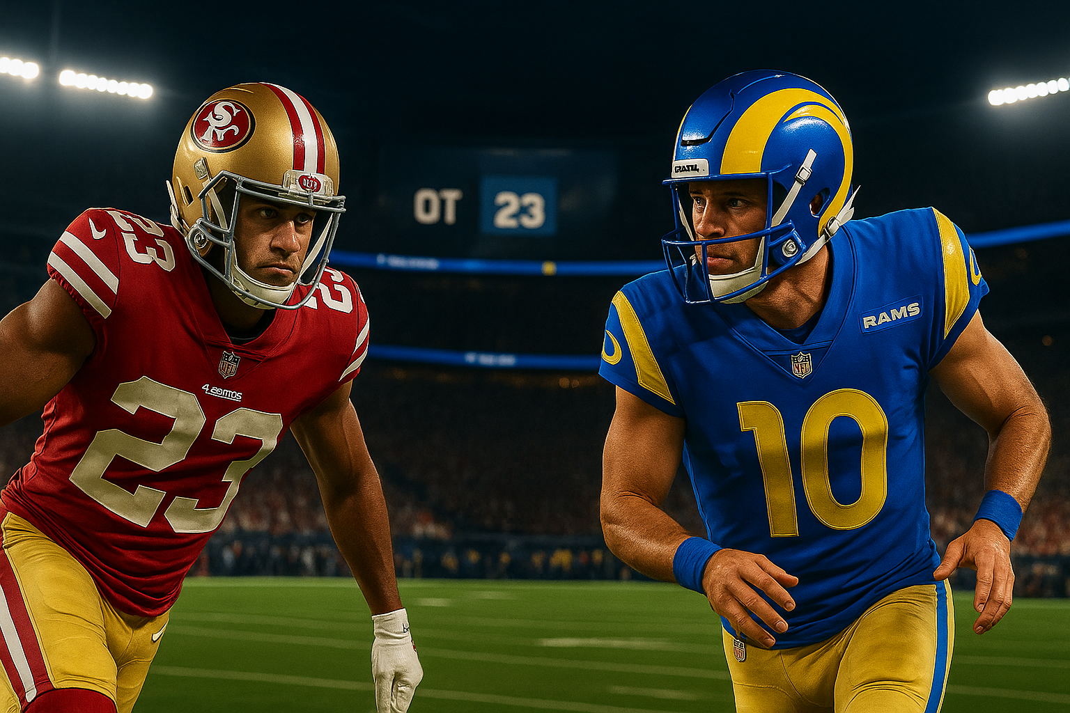 San Francisco 49ers vs Los Angeles Rams Match Player Stats
