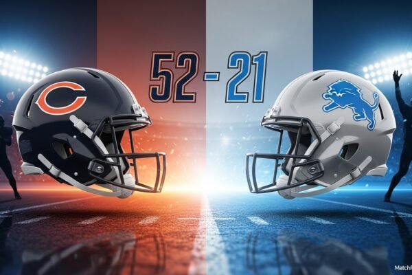 Chicago Bears vs Detroit Lions Match Player Stats
