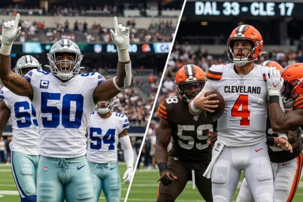 Dallas Cowboys vs Cleveland Browns Match Player Stats