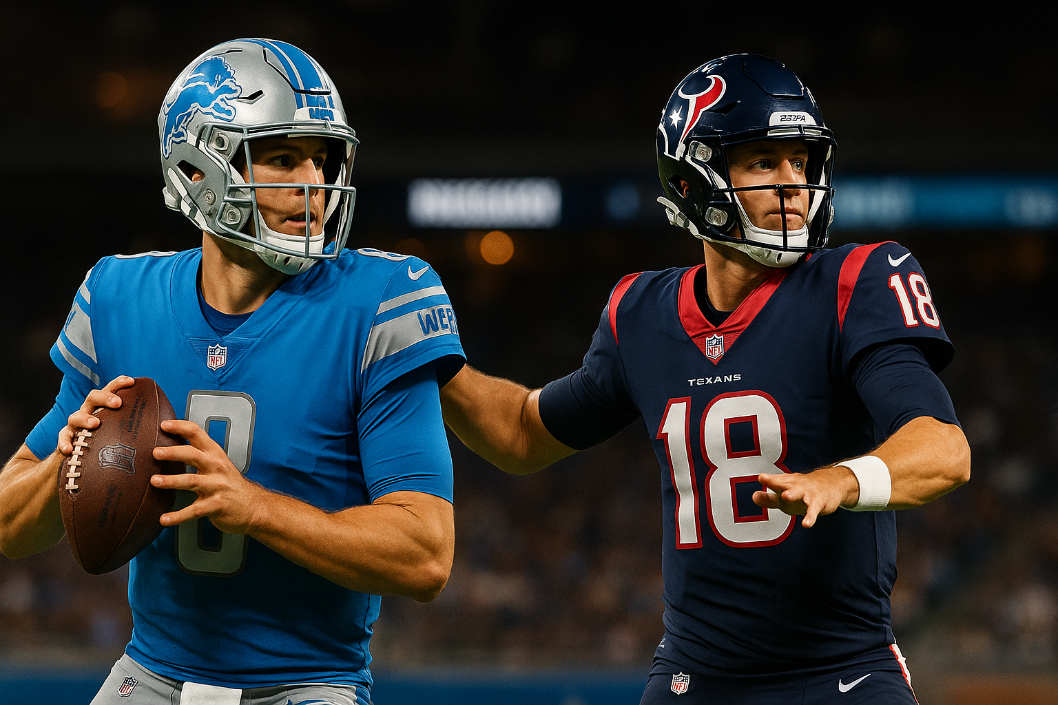Detroit Lions vs Houston Texans Match Player Stats