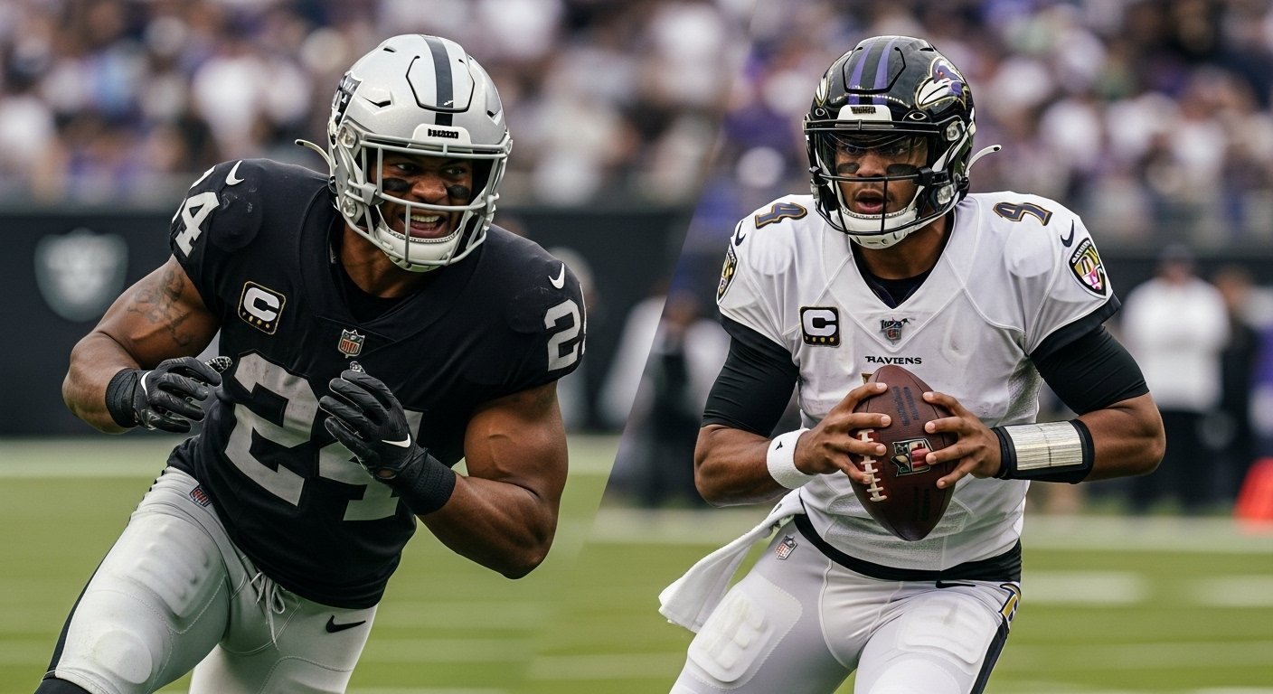 Las Vegas Raiders vs Baltimore Ravens Match Player Stats