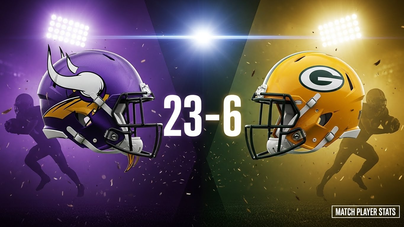 Minnesota Vikings vs Green Bay Packers Match Player Stats