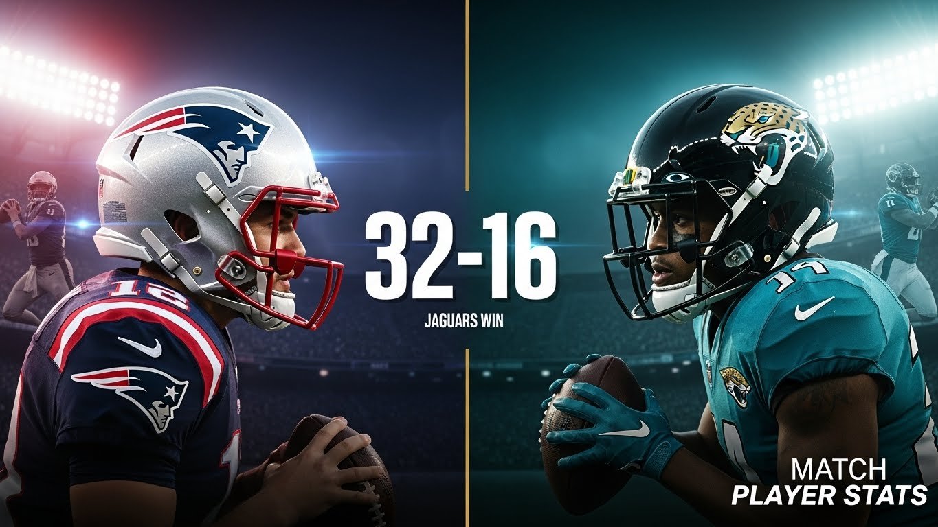 New England Patriots vs Jacksonville Jaguars Match Player Stats