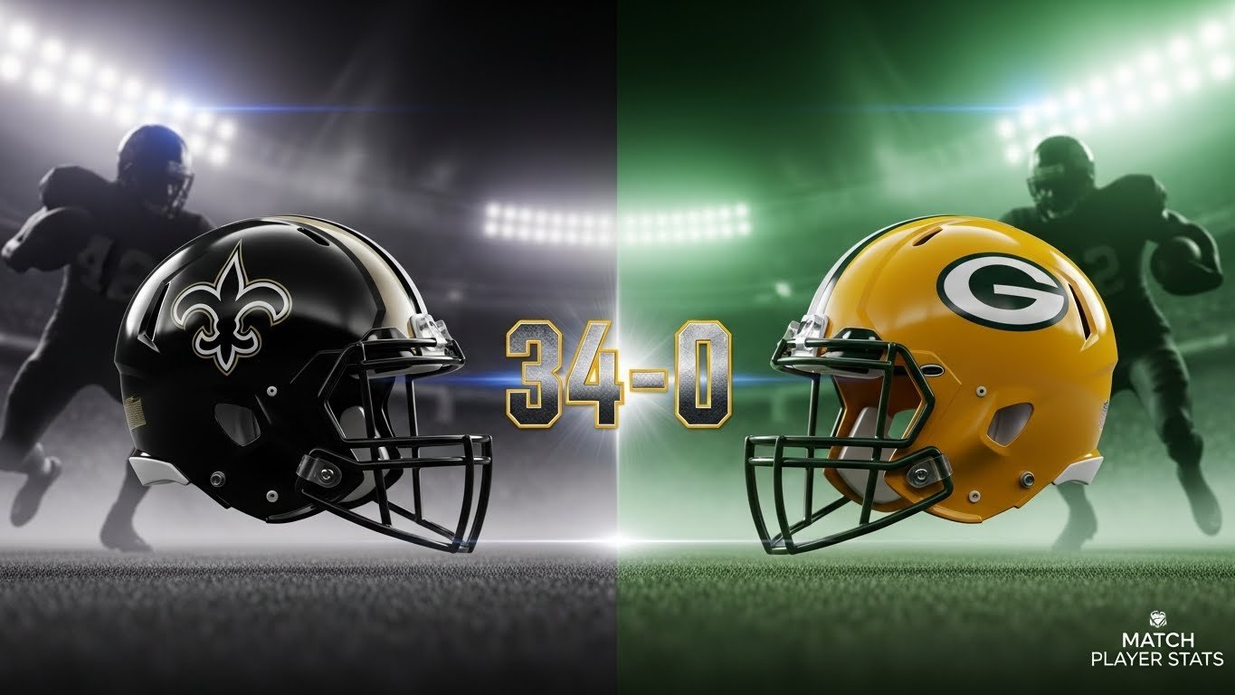 New Orleans Saints vs Green Bay Packers Match Player Stats