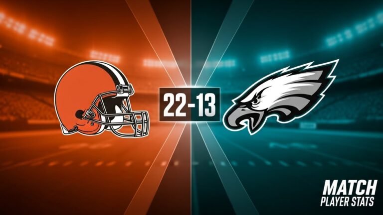 Cleveland Browns vs Philadelphia Eagles Match Player Stats