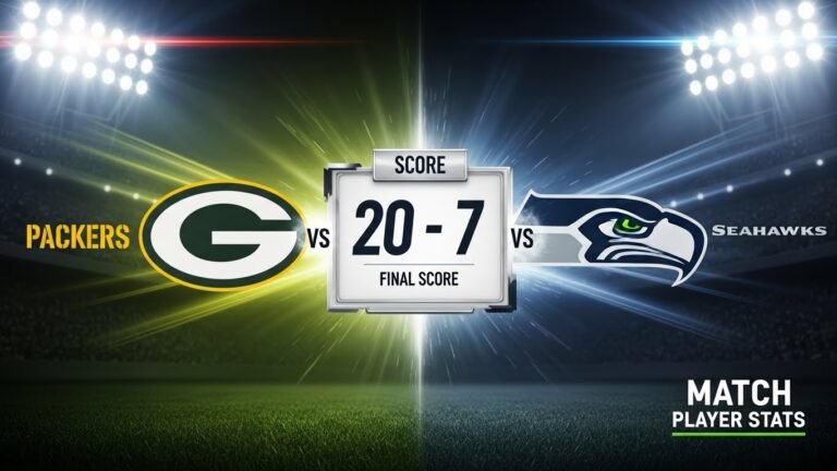 Green Bay Packers vs Seattle Seahawks Match Player Stats