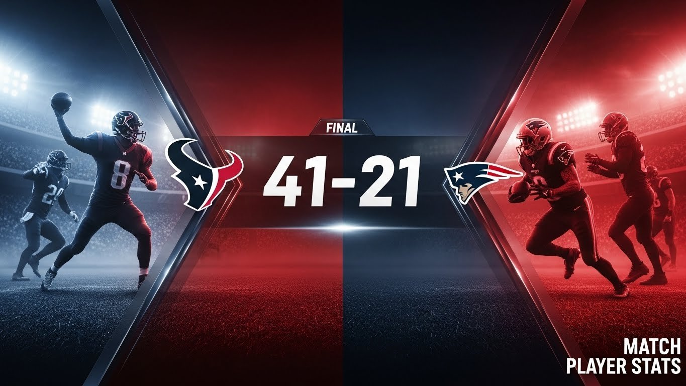 Houston Texans vs New England Patriots Match Player Stats