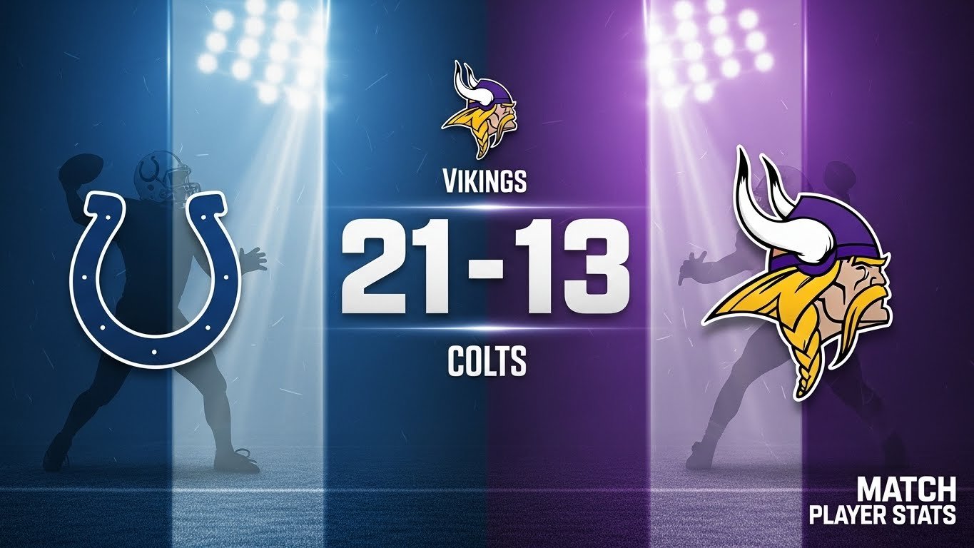 Indianapolis Colts vs Minnesota Vikings Match Player Stats