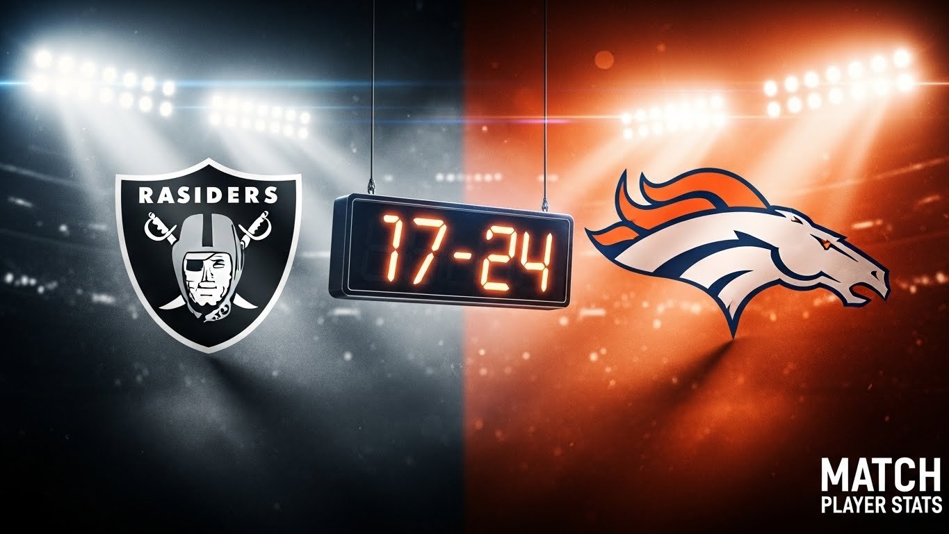 Las Vegas Raiders vs Denver Broncos Match Player Stats
