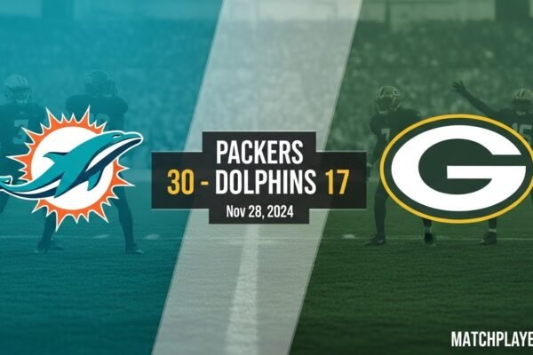Miami Dolphins vs Green Bay Packers Match Player Stats