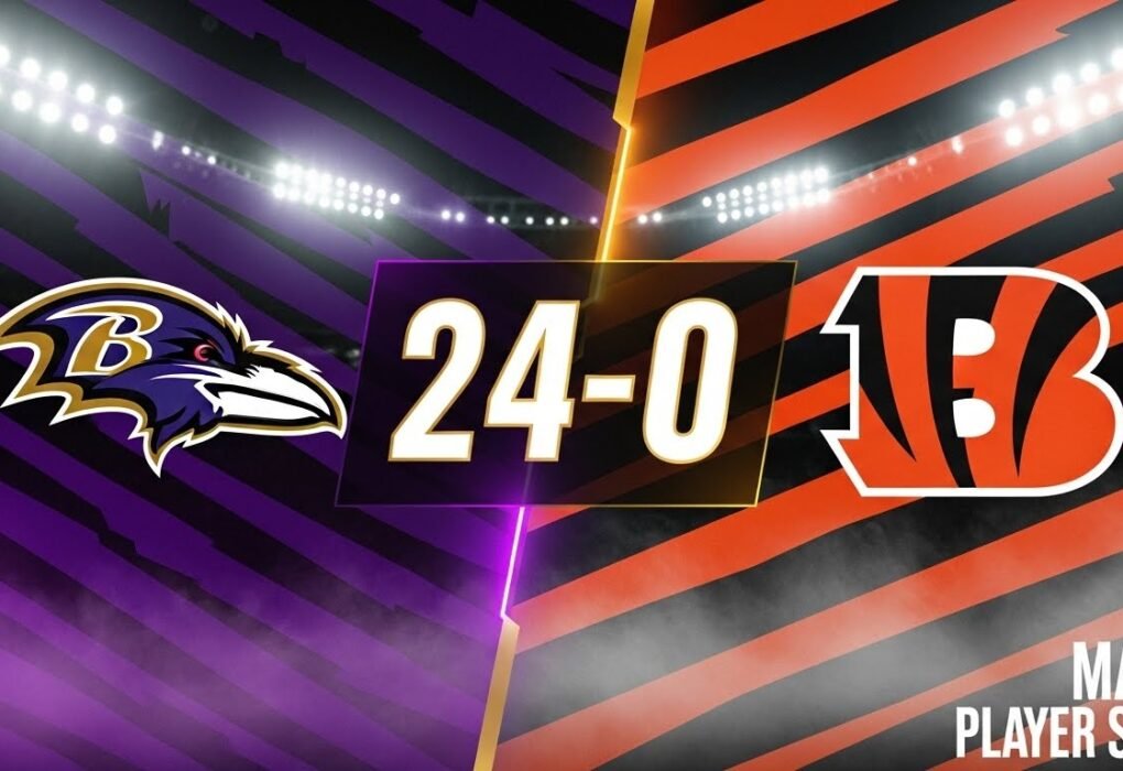 Baltimore Ravens vs Cincinnati Bengals Match Player Stats