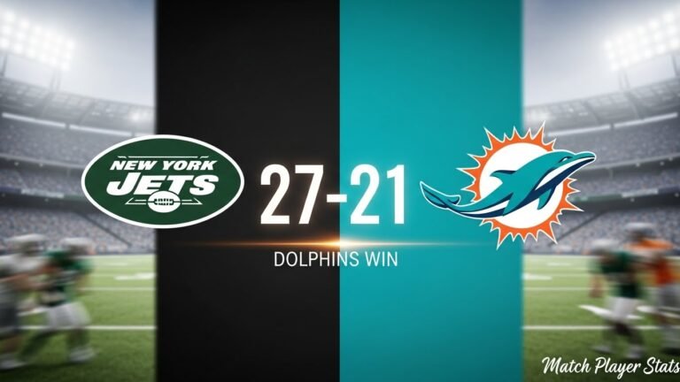 New York Jets vs Miami Dolphins Match Player Stats
