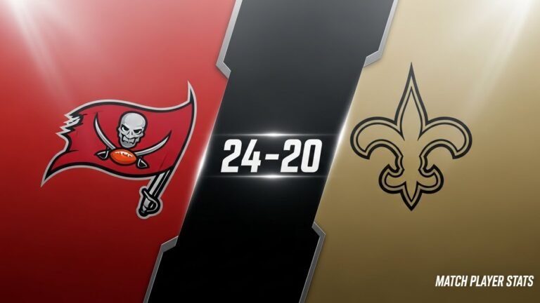 Tampa Bay Buccaneers vs New Orleans Saints Match Player Stats
