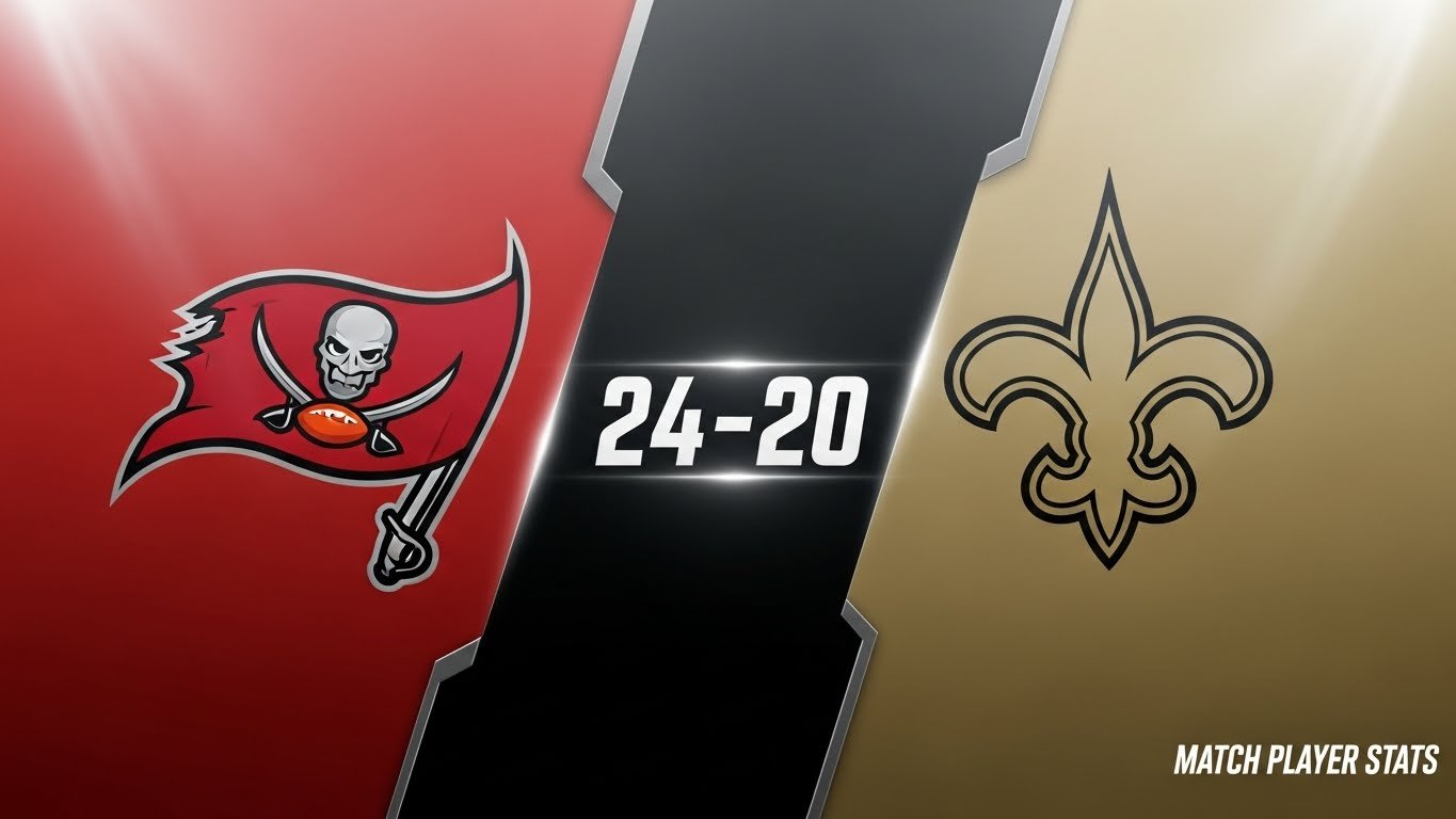Tampa Bay Buccaneers vs New Orleans Saints Match Player Stats