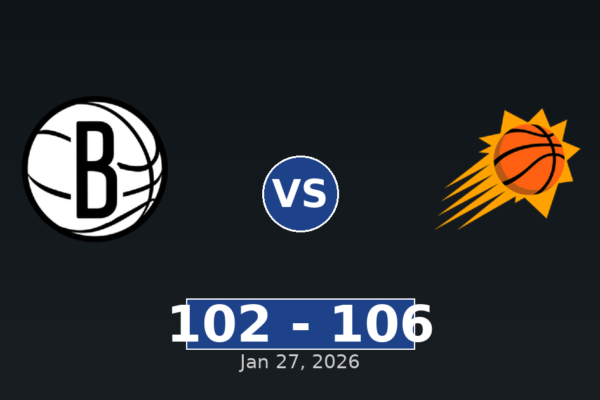 Brooklyn Nets vs Phoenix Suns Match Player Stats