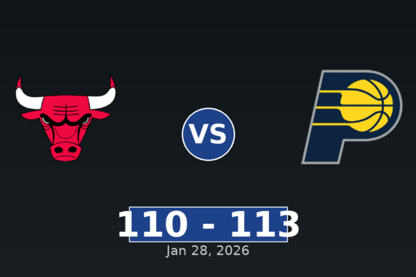 Chicago Bulls vs Indiana Pacers Match Player Stats