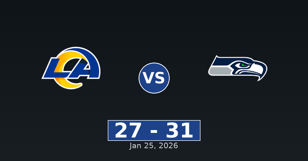 Los Angeles Rams vs Seattle Seahawks Match Player Stats