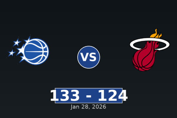 Orlando Magic vs Miami Heat Match Player Stats