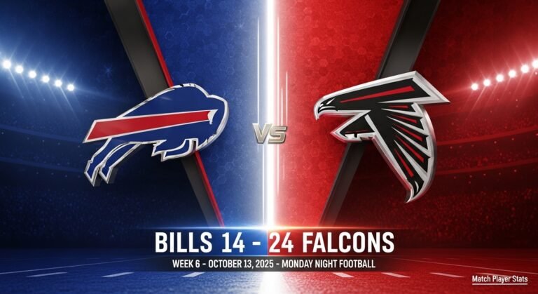 Buffalo Bills vs Atlanta Falcons Match Player Stats