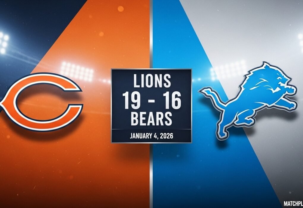 Chicago Bears vs Detroit Lions Match Player Stats