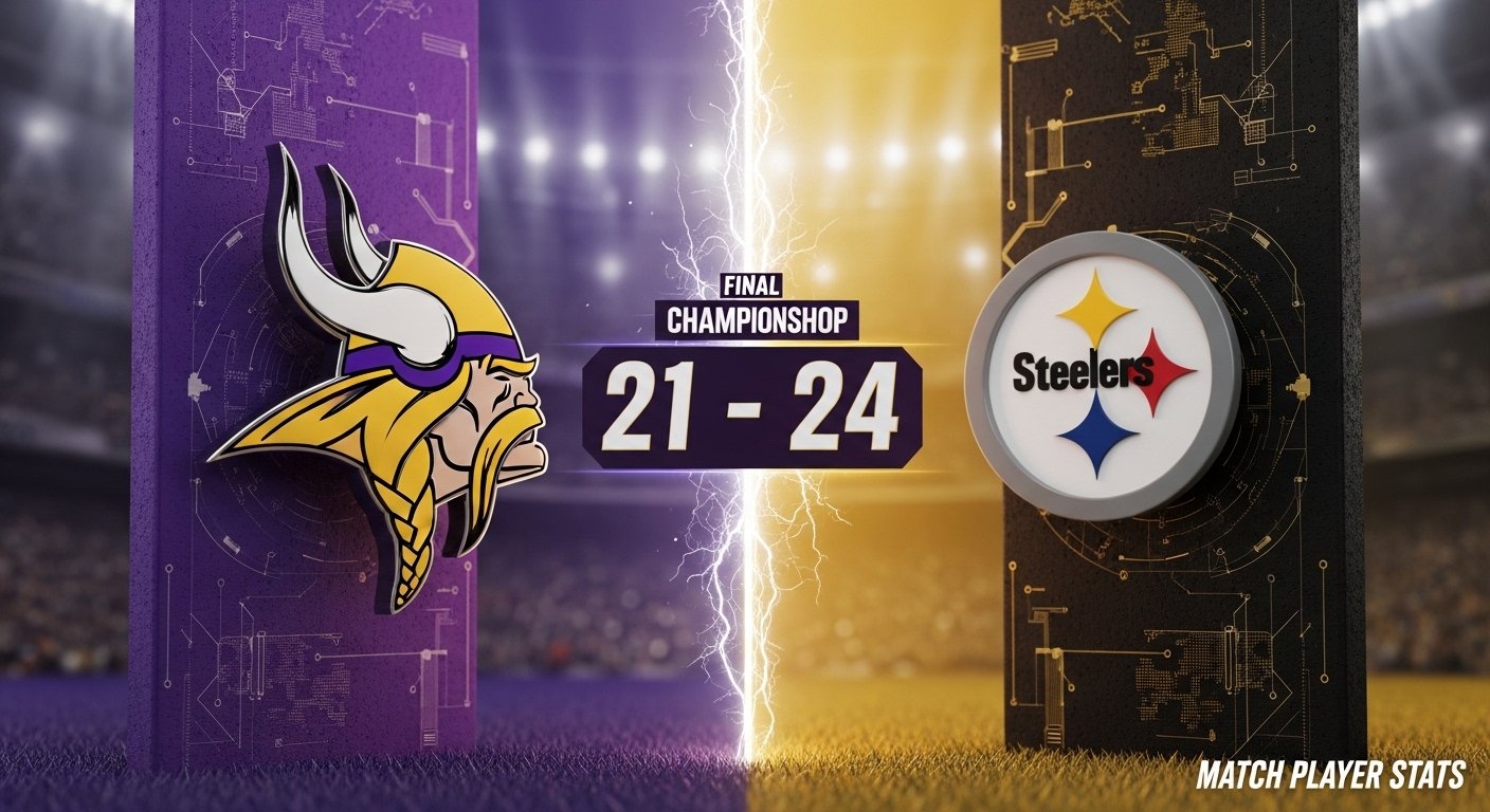 Minnesota Vikings vs Pittsburgh Steelers Match Player Stats