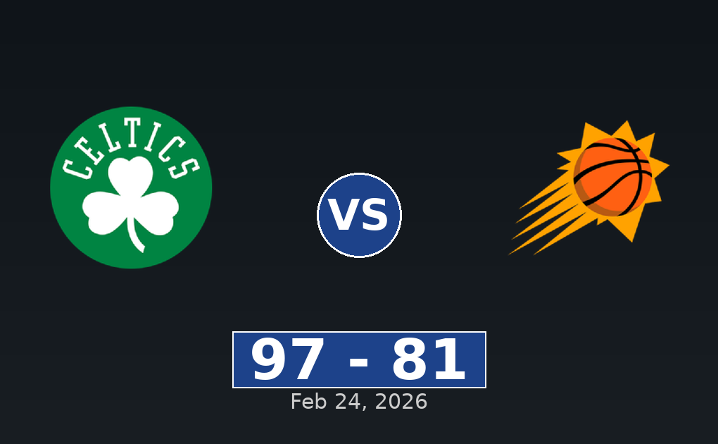 Boston Celtics vs Phoenix Suns Match Player Stats