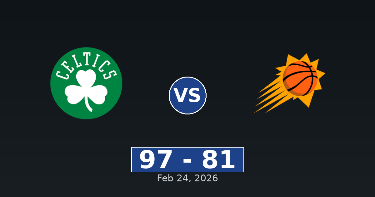 Boston Celtics vs Phoenix Suns Match Player Stats