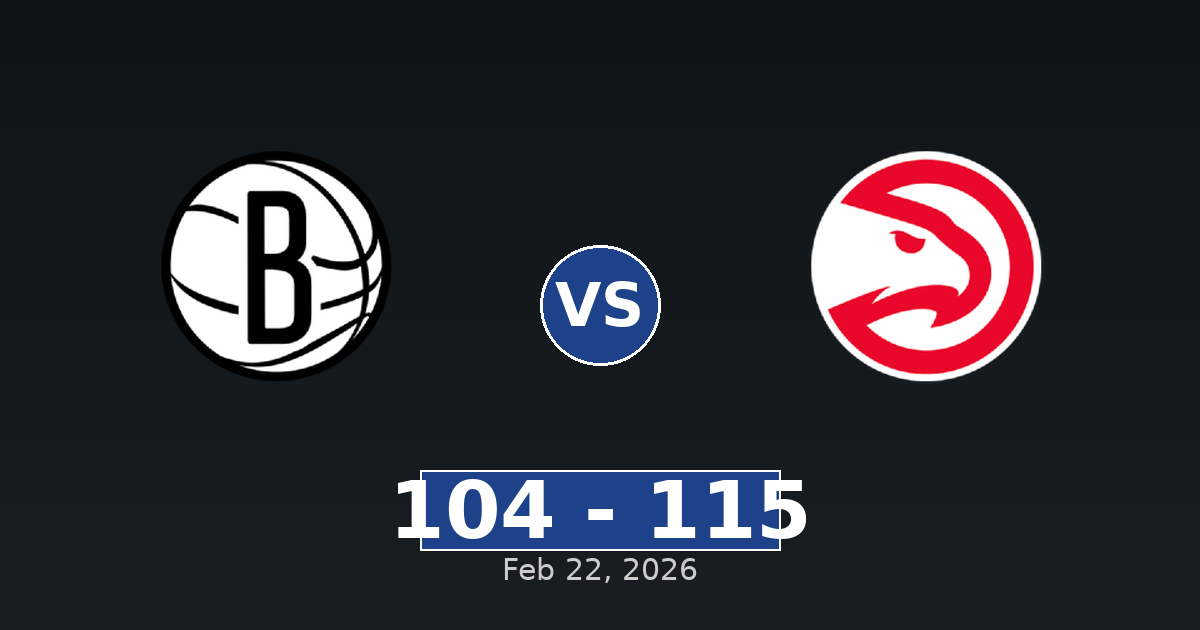 Brooklyn Nets vs Atlanta Hawks Match Player Stats