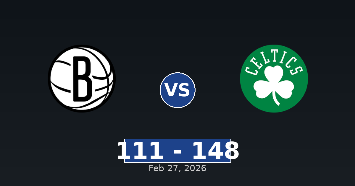 Brooklyn Nets vs Boston Celtics Match Player Stats