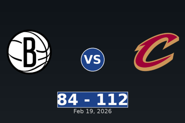 Brooklyn Nets vs Cleveland Cavaliers Match Player Stats