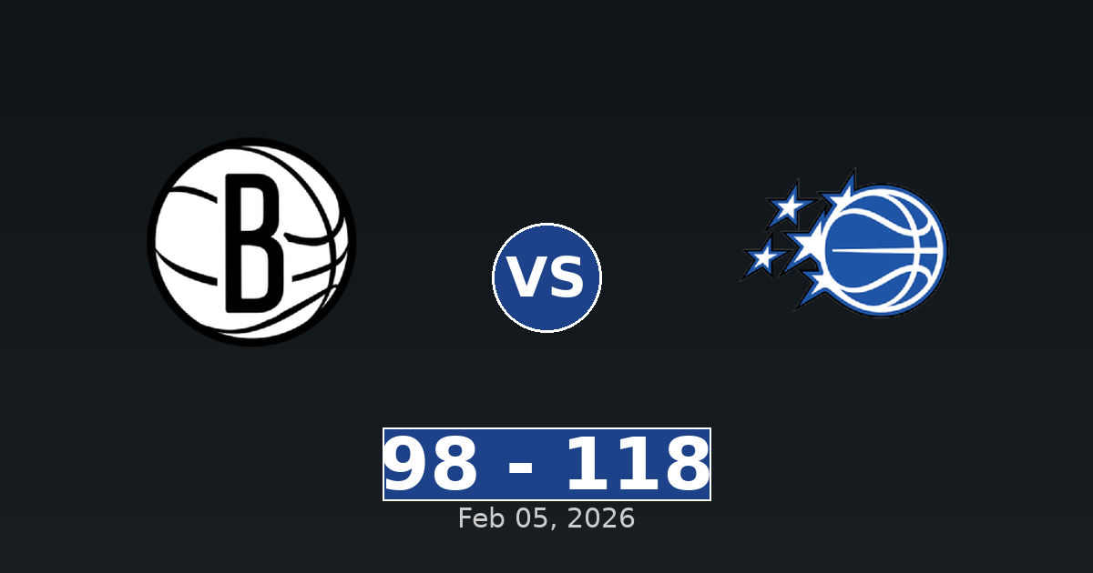 Brooklyn Nets vs Orlando Magic Match Player Stats