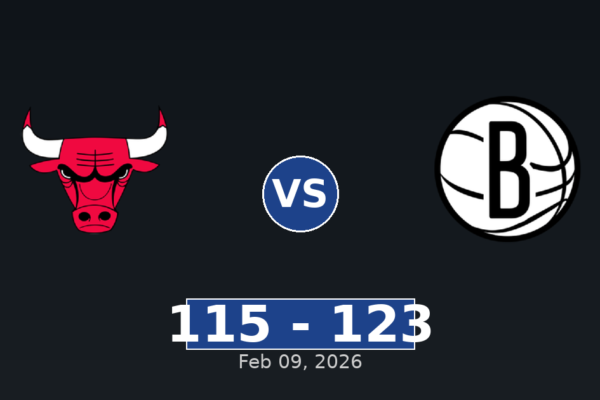Chicago Bulls vs Brooklyn Nets Match Player Stats