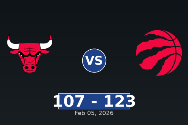 Chicago Bulls vs Toronto Raptors Match Player Stats