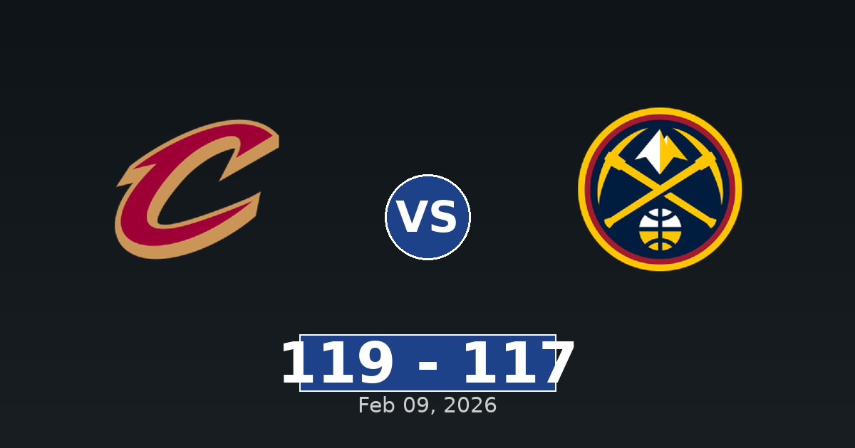 Cleveland Cavaliers vs Denver Nuggets Match Player Stats