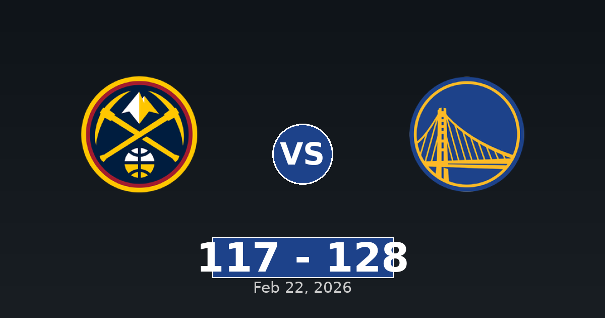 Denver Nuggets vs Golden State Warriors Match Player Stats