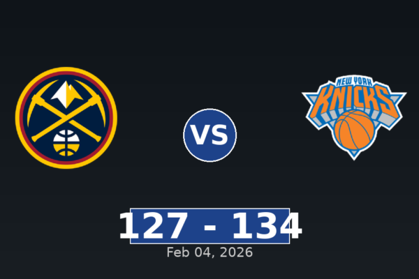 Denver Nuggets vs New York Knicks Match Player Stats