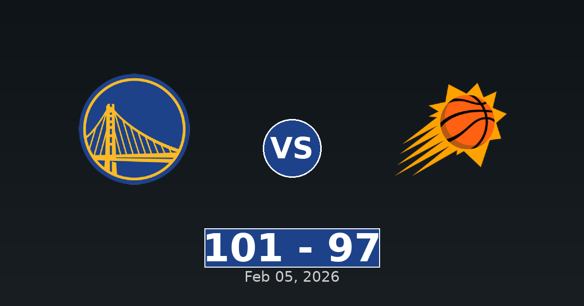 Golden State Warriors vs Phoenix Suns Match Player Stats