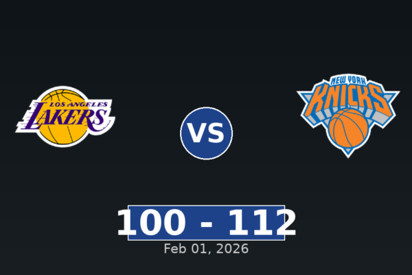 Los Angeles Lakers vs New York Knicks Match Player Stats