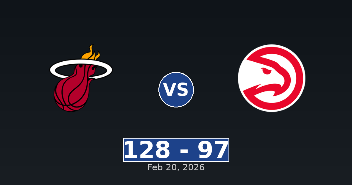 Miami Heat vs Atlanta Hawks Match Player Stats