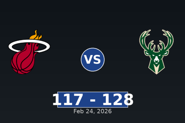 Miami Heat vs Milwaukee Bucks Match Player Stats