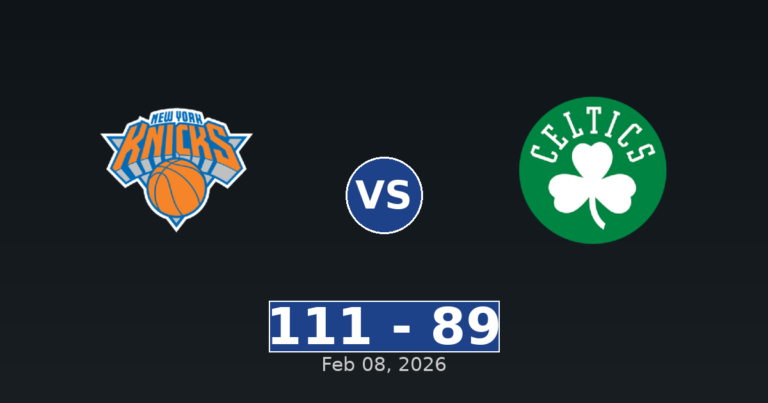 New York Knicks vs Boston Celtics Match Player Stats