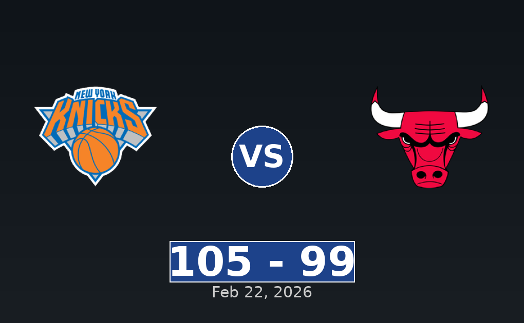 New York Knicks vs Chicago Bulls Match Player Stats