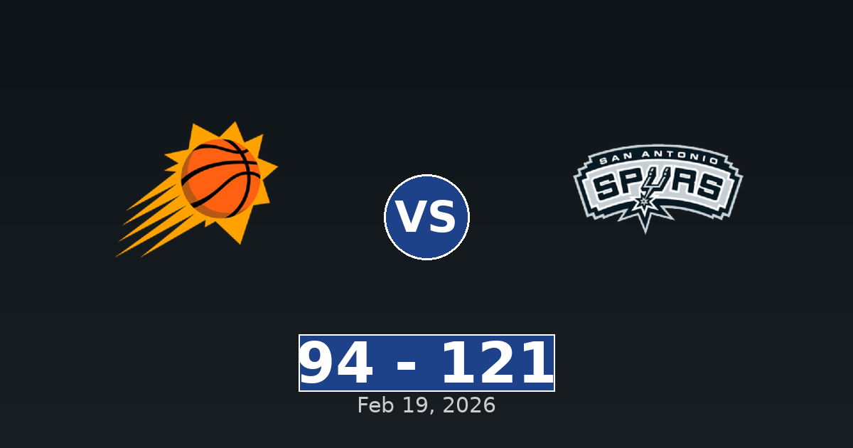 Phoenix Suns vs San Antonio Spurs Match Player Stats