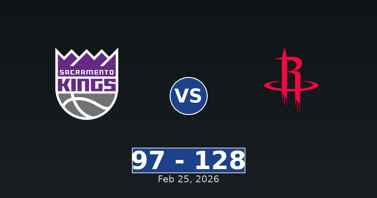 Sacramento Kings vs Houston Rockets Match Player Stats