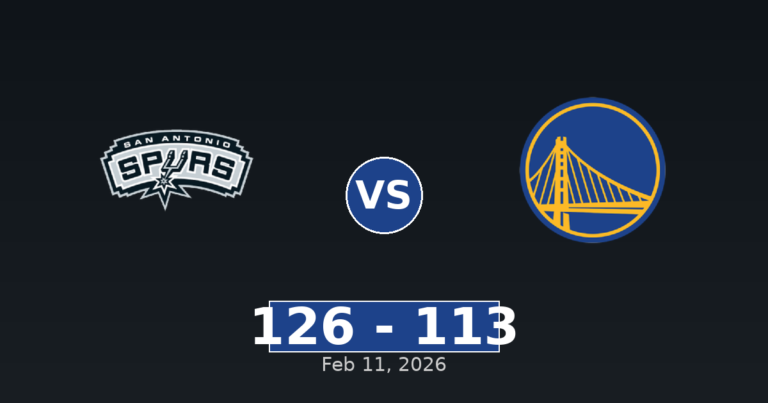 San Antonio Spurs vs Golden State Warriors Match Player Stats